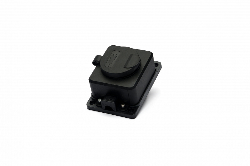 Колодка удлинителя 1-я  каучук 16а IP44 Elwatt