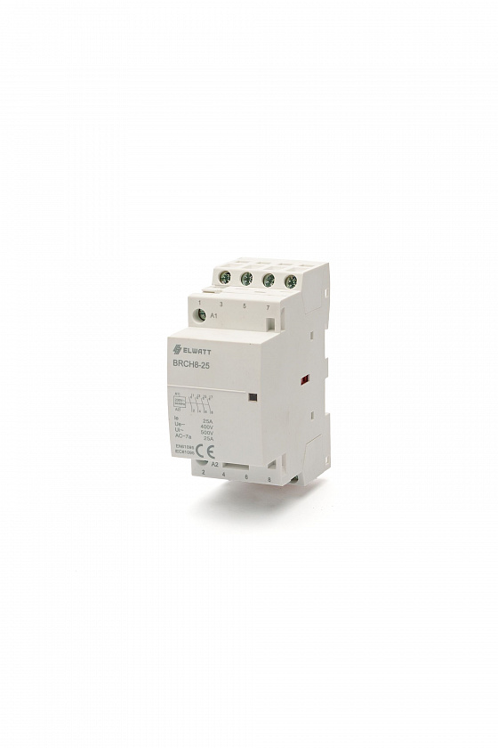 Контактор модульный КМ25-40 25А AC 4НО Elwatt