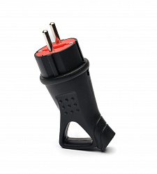 Вилка каучуковая c заземлением 16а IP44 Elwatt Elwatt  
