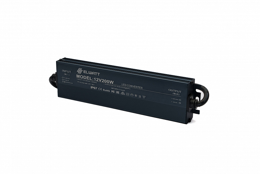 Транс 24V Для Светодиодов 200 Вт IP67